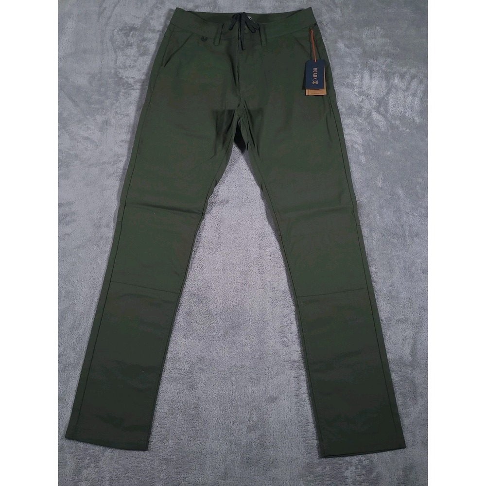 Roark Explorer Adventure Pants Mens 28 X 31 Dark Military‎ Green Quick Dry Chino
